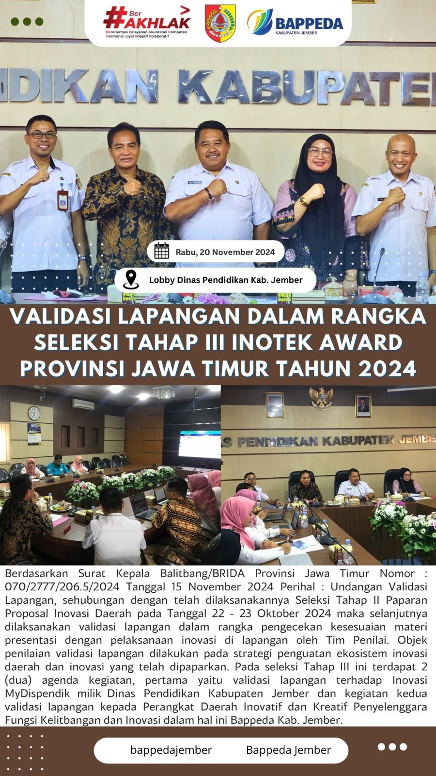 validasi-lapangan-dalam-rangka-seleksi-tahap-iii-inotek-award-provinsi-jawa-timur-tahun-2024