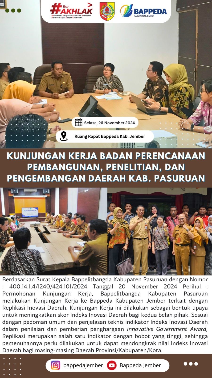 kunjungan-kerja-badan-perencanaan-pembangunan-penelitian-dan-pengembangan-daerah-kab-pasuruan